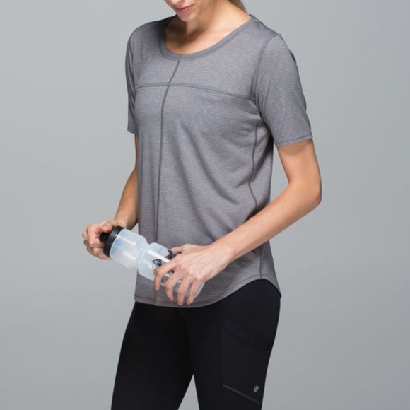 lululemon athletica Tops - Lululemon Run Away Tee - heathered slate